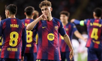 6-1，巴萨踢疯了！费尔明-洛佩斯上演帽子戏法
        
    6-1，巴萨踢疯了！费尔明-洛佩斯上演帽子戏法